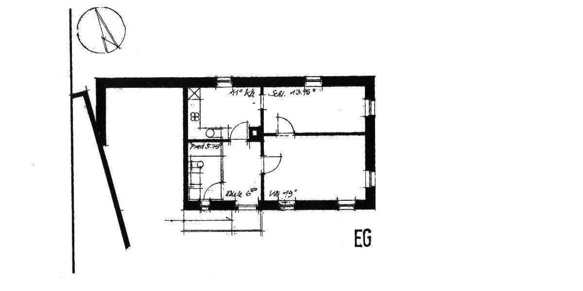 Etagenwohnung Weinheim Oberflockenbach - 2 Zimmer, 56 m&sup2;, 550&euro; | Angebot:24837010