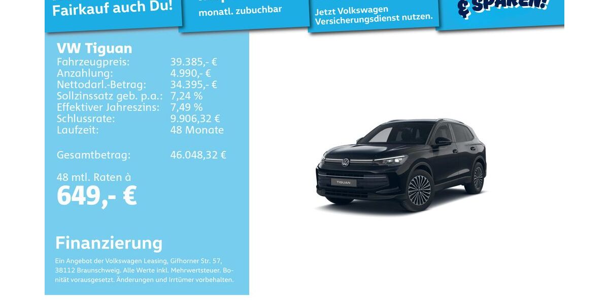 VW Tiguan 23.857 km 38.991 &euro; Mannheim 68309