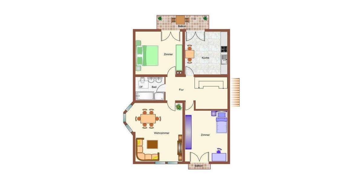 Etagenwohnung Mühlhausen - 3 Zimmer, 130 m&sup2;, 1.066&euro; | Angebot:25661069