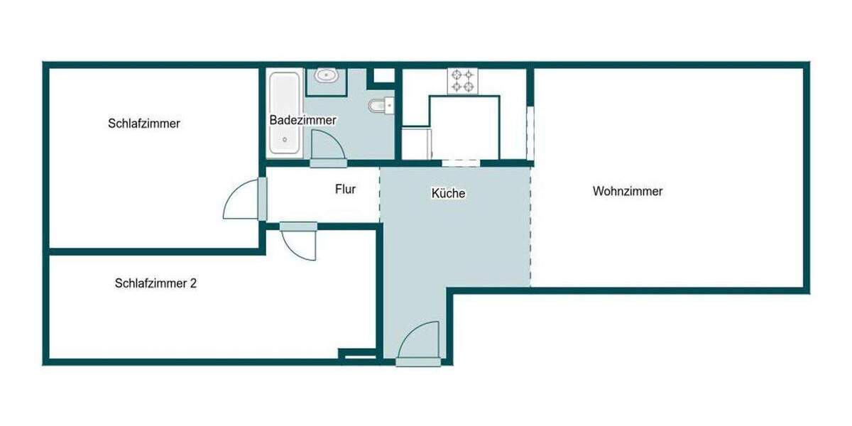 Etagenwohnung Leimen - 3 Zimmer, 62 m&sup2;, 199.900&euro; | Angebot:25477383