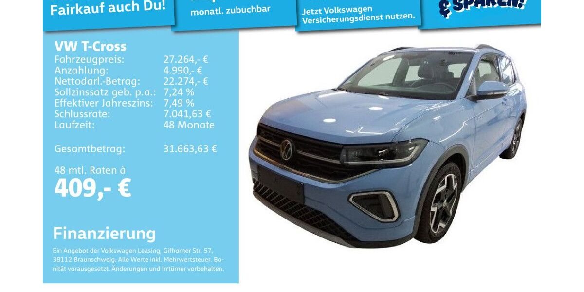 VW T-Cross 12.662 km 25.992 &euro; Mannheim 68309