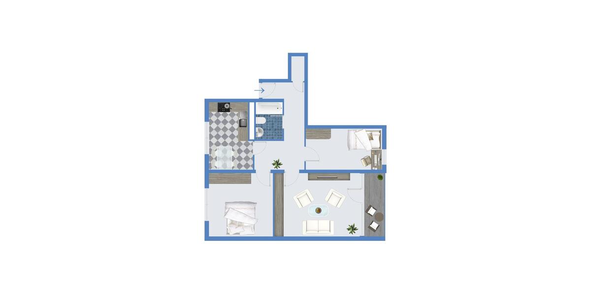 Etagenwohnung Ludwigshafen am Rhein Ludwigshafen-Oggersheim - 3 Zimmer, 80 m&sup2;, 699&euro; | Angebot:23630198