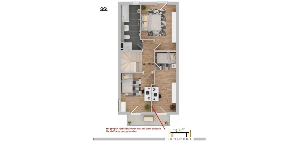 Reihenmittelhaus Mannheim Rheinau - 5 Zimmer, 149 m&sup2;, 495.000&euro; | Angebot:26155054