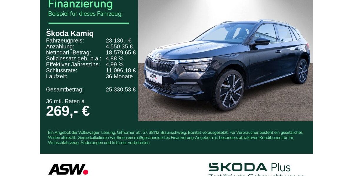 Skoda Kamiq 59.100 km 22.230 &euro; Sinsheim 74889