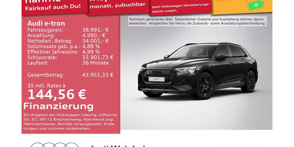 Audi e-tron 74.111 km 38.991 € Weinheim 69469