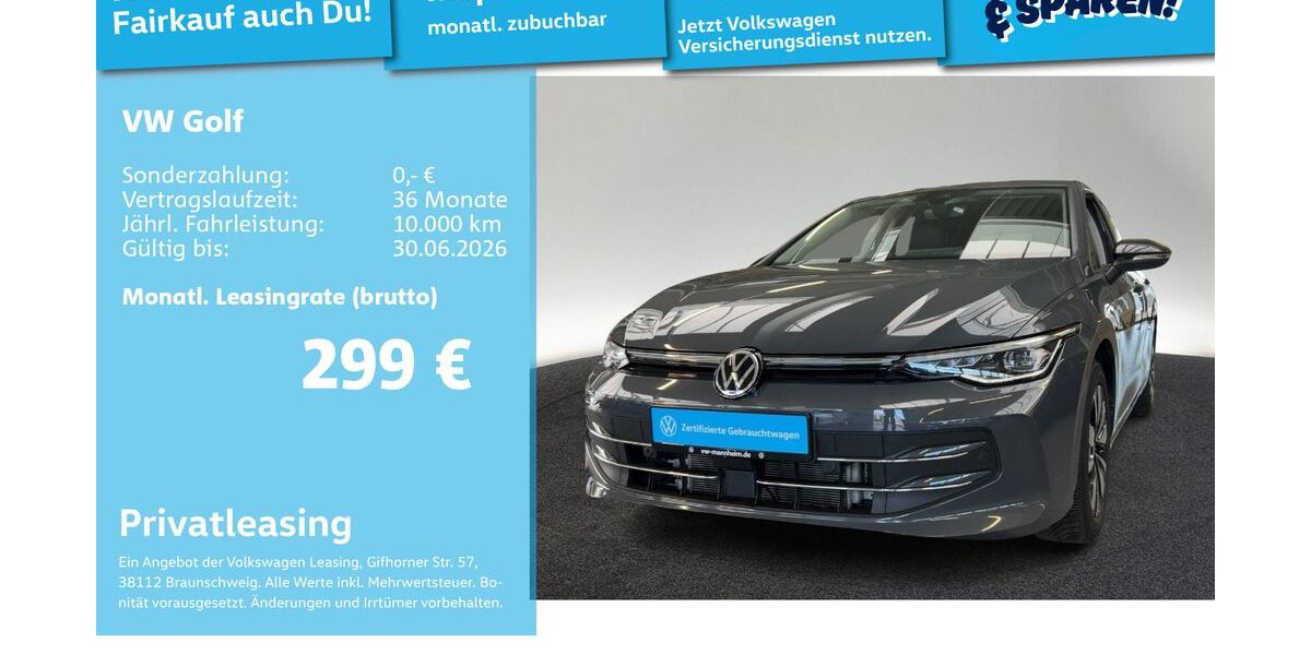 VW Golf 26.264 km 27.899 &euro; Mannheim 68309
