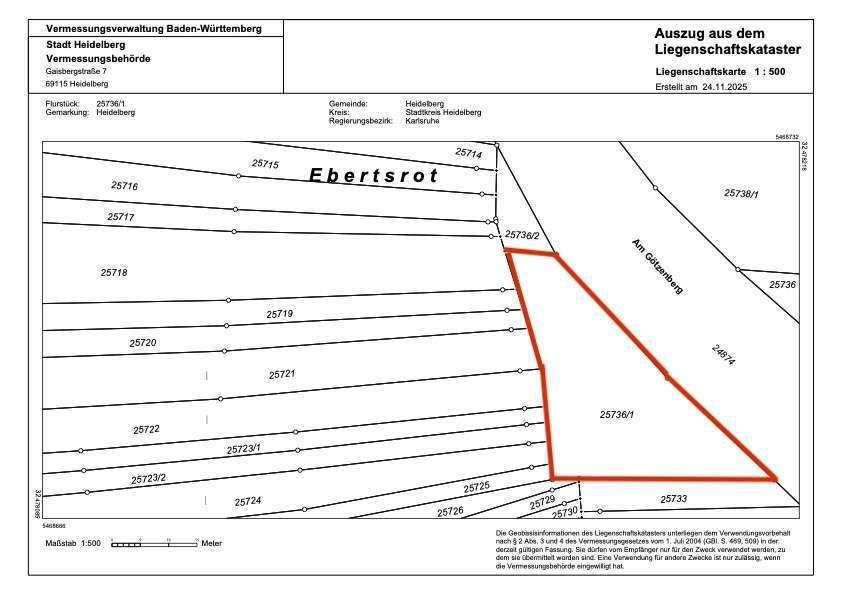 Grundstück Heidelberg Boxberg - 25.000&euro; | Angebot:23905272