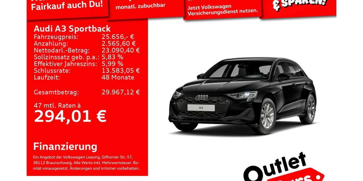 Audi A3 68.702 km 24.799 &euro; Weinheim 69469
