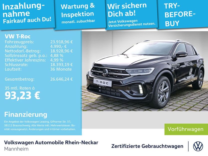 VW T-Roc 14.900 km 22.999 € Mannheim 68309