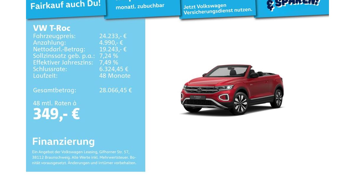 VW T-Roc 21.760 km 23.991 &euro; Mannheim 68309