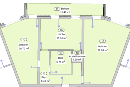 Wohnung Lampertheim - 3 Zimmer, 85 m&sup2;, 925&euro; | Angebot:27154013