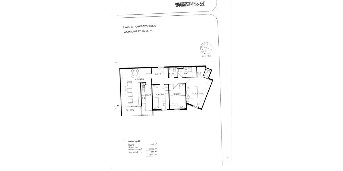Etagenwohnung Frankenthal (Pfalz) - 4 Zimmer, 105 m&sup2;, 289.000&euro; | Angebot:26566180