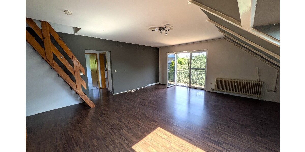 RESERVIERT! Maisonette im DG mit Balkon zur angenehmen Nordseite - Maisonettenwohnung Waghäusel Kirrlach | Angebot:27023521