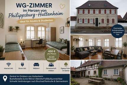 Zimmer Philippsburg - 4 Zimmer, 450&euro; | Angebot:26929176