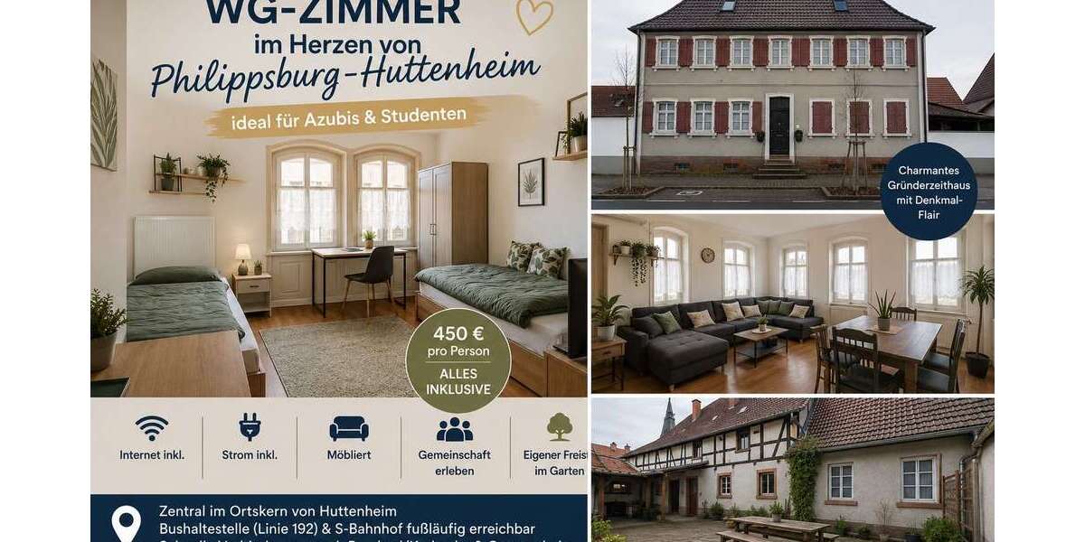 Zimmer Philippsburg - 4 Zimmer, 450&euro; | Angebot:26929176