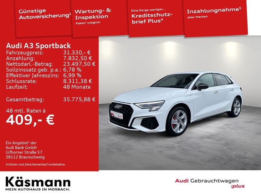 Audi A3 13.070 km 31.330 € Mosbach 74821