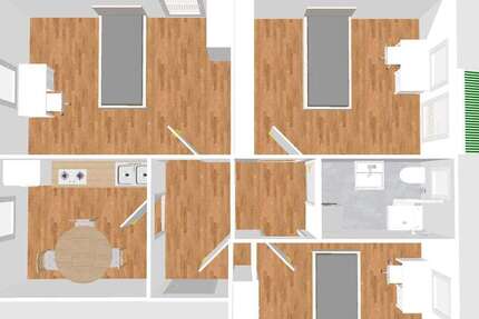 Wohnung Mannheim Herzogenried - 1 Zimmer, 60 m&sup2;, 450&euro; | Angebot:25158624