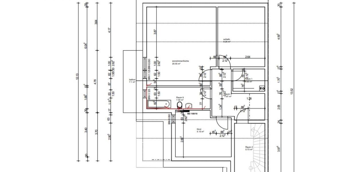 Helle Dachgeschosswohnung mit Balkon und Top-Ausstattung – ab 01. 3 zimmer