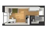 Etagenwohnung Heidelberg Bahnstadt - 1 Zimmer, 19 m&sup2;, 480&euro; | Angebot:26351749