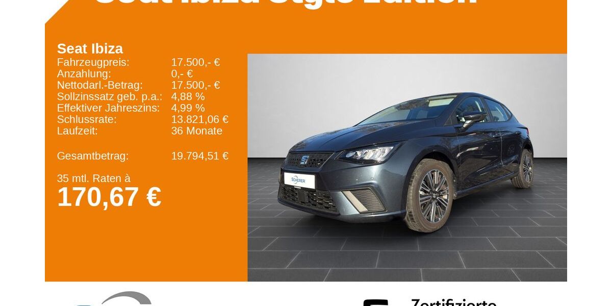 Seat Ibiza 23.606 km 17.500 &euro; Ludwigshafen 67063
