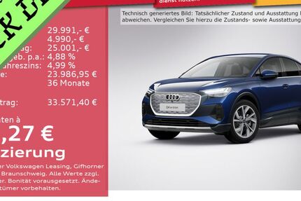 Audi Q4 e-tron 51.798 km 29.392 &euro; Weinheim 69469