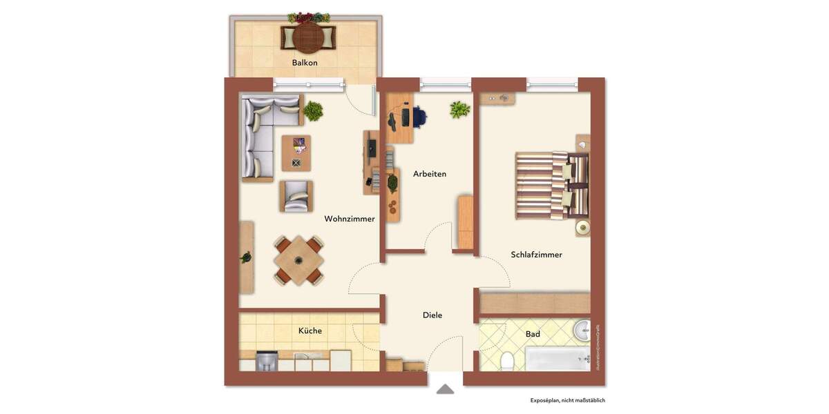 Etagenwohnung Heidelberg Wieblingen - 3 Zimmer, 70 m&sup2;, 199.000&euro; | Angebot:25155624