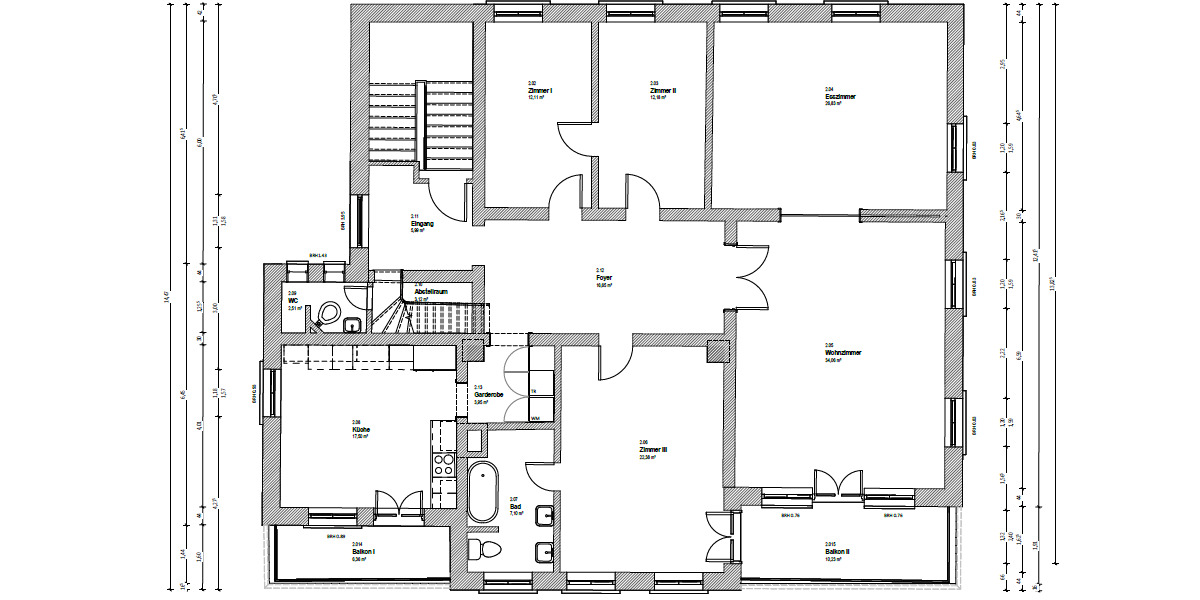 Etagenwohnung Frankenthal (Pfalz) - 5 Zimmer, 167 m&sup2;, 1.825&euro; | Angebot:26192352