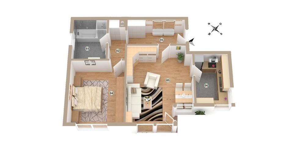 Dachgeschoßwohnung Schifferstadt - 2 Zimmer, 50 m&sup2;, 660&euro; | Angebot:26015890