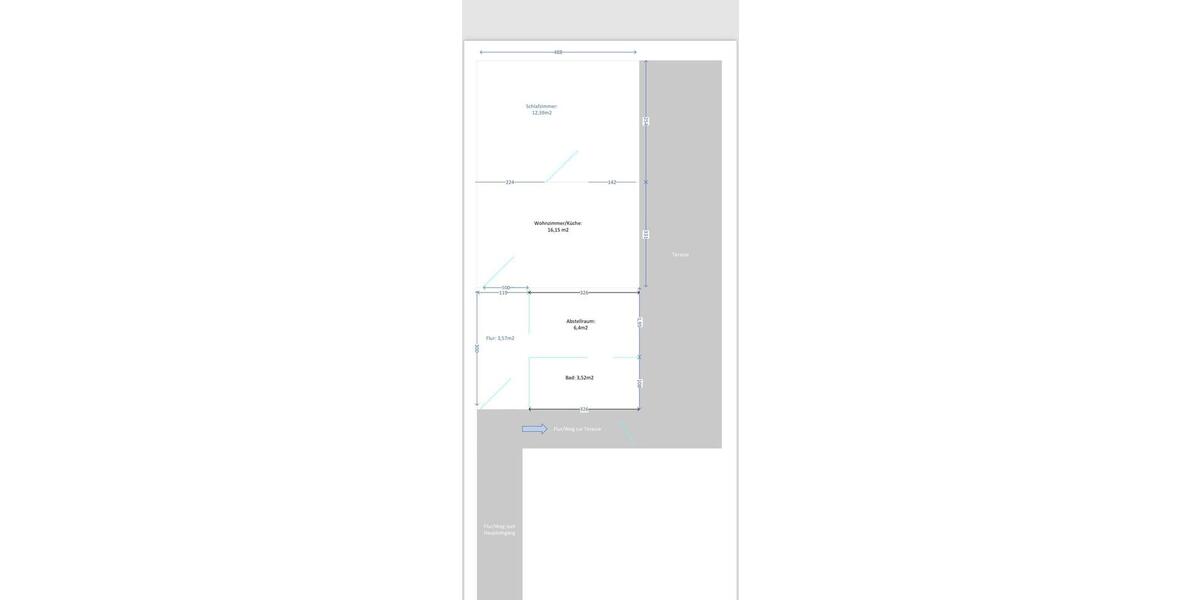 Erdgeschoßwohnung Ludwigshafen am Rhein Mundenheim - 2 Zimmer, 42 m&sup2;, 165.000&euro; | Angebot:27087757