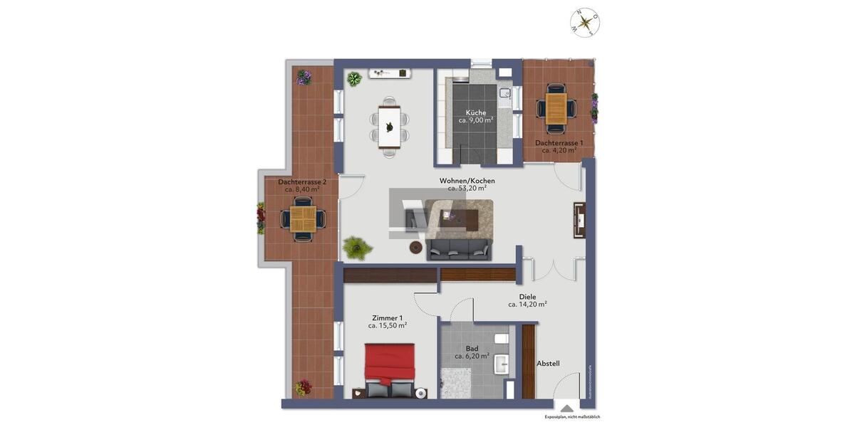 Etagenwohnung Limburgerhof - 2.5 Zimmer, 103 m&sup2;, 950&euro; | Angebot:25053128