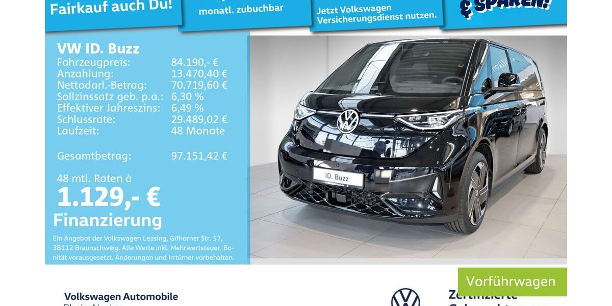 VW ID. Buzz 9.900 km 84.190 &euro; Mannheim 68309