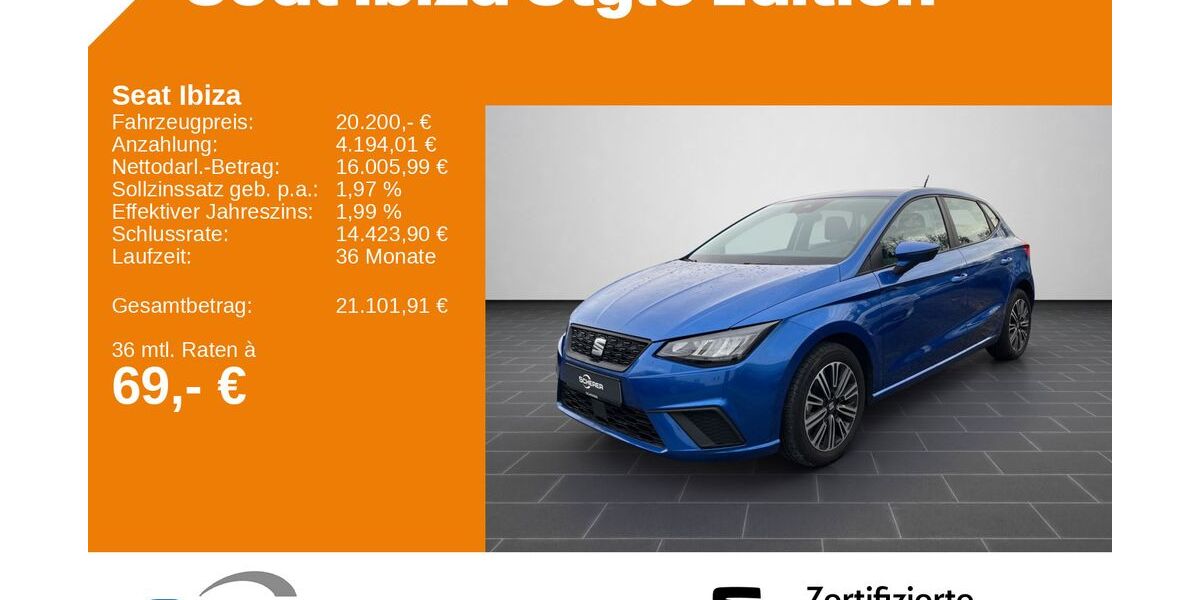 Seat Ibiza 22.632 km 16.490 &euro; Heidelberg 69123