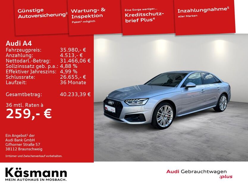 Audi A4 12.162 km 34.990 € Mosbach 74821