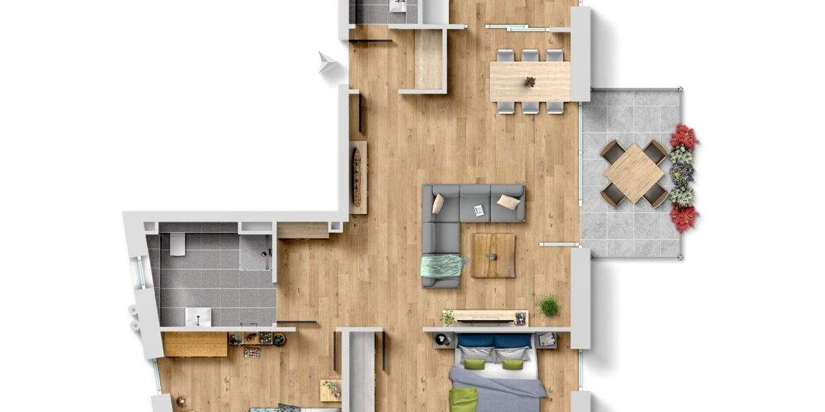 Etagenwohnung Weinheim - 3 Zimmer, 94 m&sup2;, 349.500&euro; | Angebot:25155581