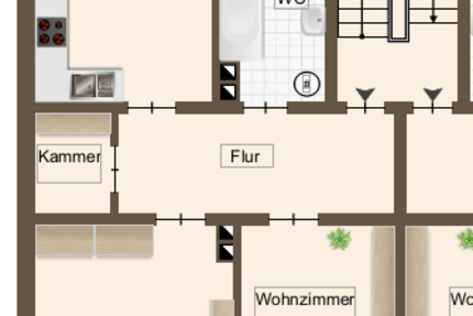 Wohnung Frankenthal Frankenthal Kernstadt - 2 Zimmer, 71 m&sup2;, 817&euro; | Angebot:26021315