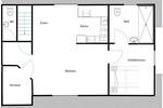 Dachgeschoßwohnung Obrigheim - 2 Zimmer, 55 m&sup2;, 179.500&euro; | Angebot:26124325