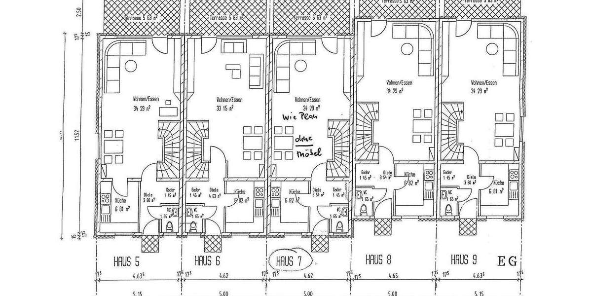 Gepflegtes Reihenmittelhaus in Leimen - RESERVIERT! 5 zimmer