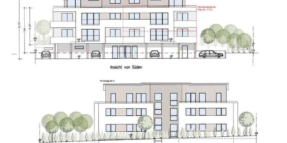 Für Bauunternehmer ideal: 906 m² Grundstück für MFH mit 7 WE mit 674 m² WFL in Feldrandlage zimmer