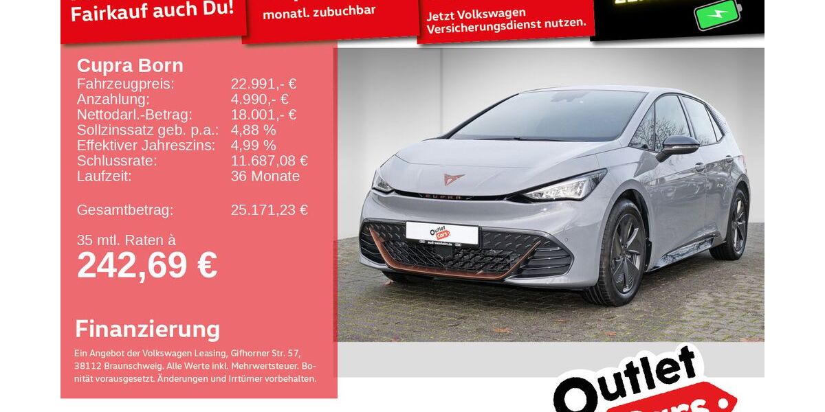 Cupra Born 25.017 km 22.492 € Weinheim 69469