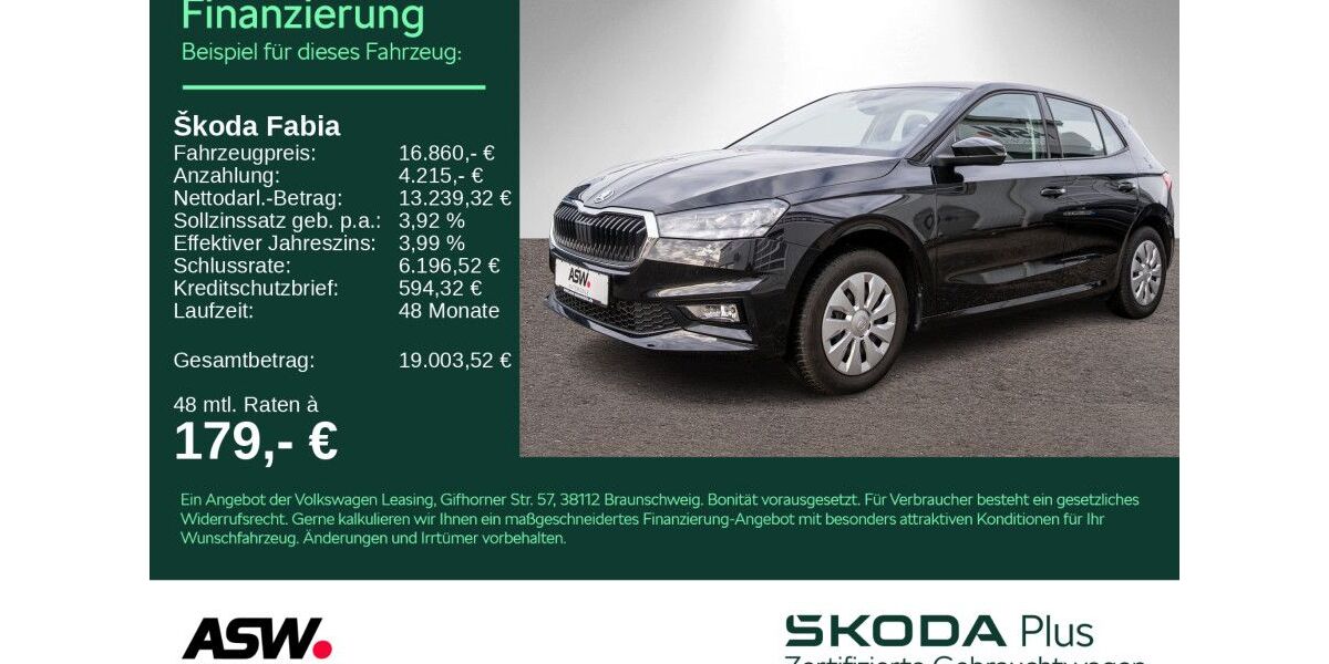 Skoda Fabia 9.999 km 16.290 &euro; Sinsheim 74889