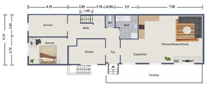 Einfamilienhaus Mannheim Gartenstadt - 5 Zimmer, 150 m&sup2;, 729.000&euro; | Angebot:26819070