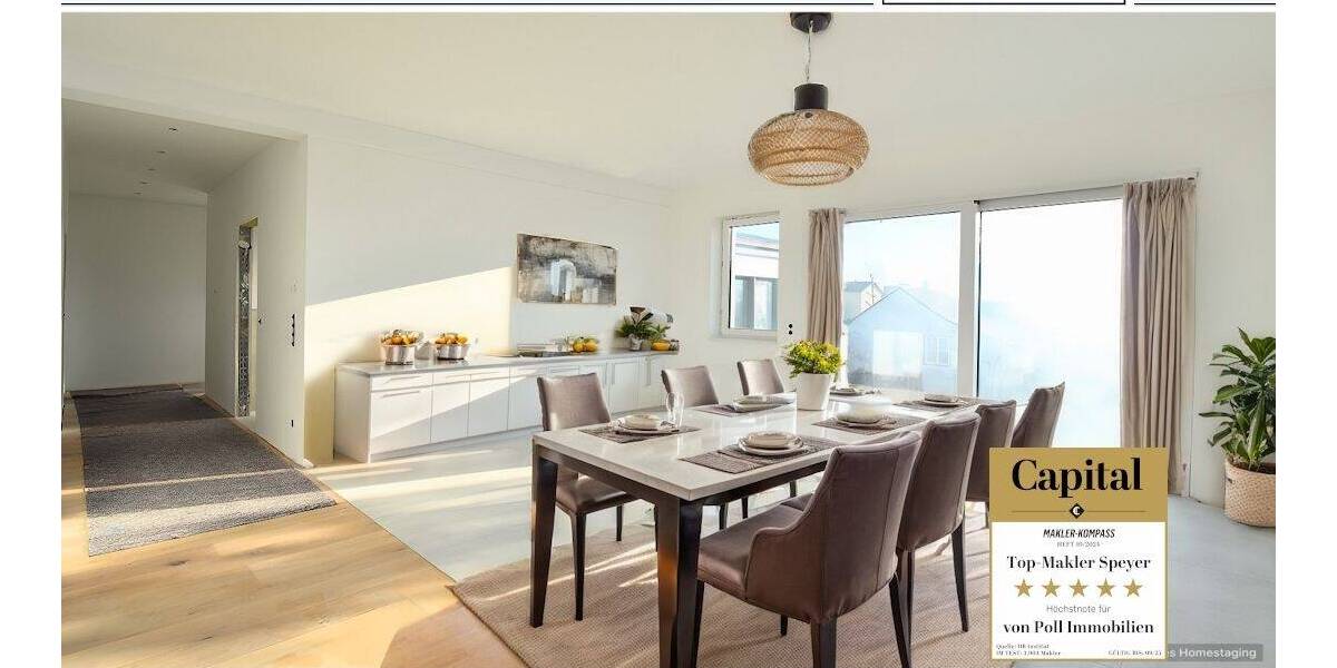 Sonnige Dachgeschoss-Wohnung mit Aufzug & großem Balkon 3 zimmer