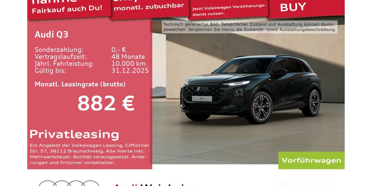 Audi Q3 9.900 km 63.990 € Weinheim 69469