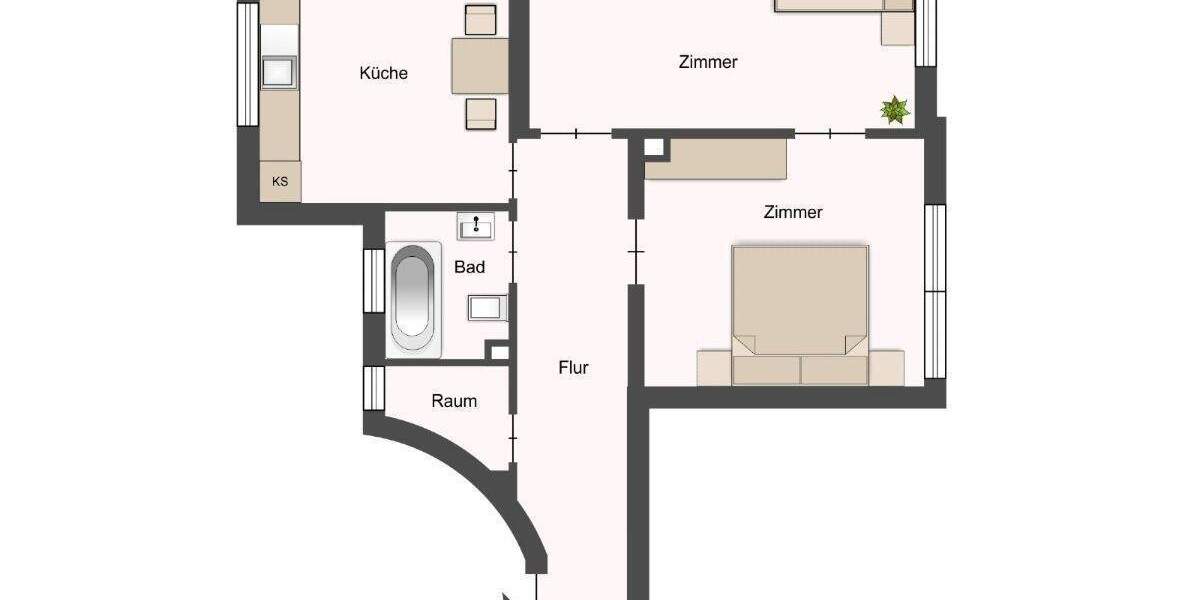 Erstbezug nach Kernsanierung - moderne 2-Zimmer-Wohnung im charmanten Altbau 2 zimmer