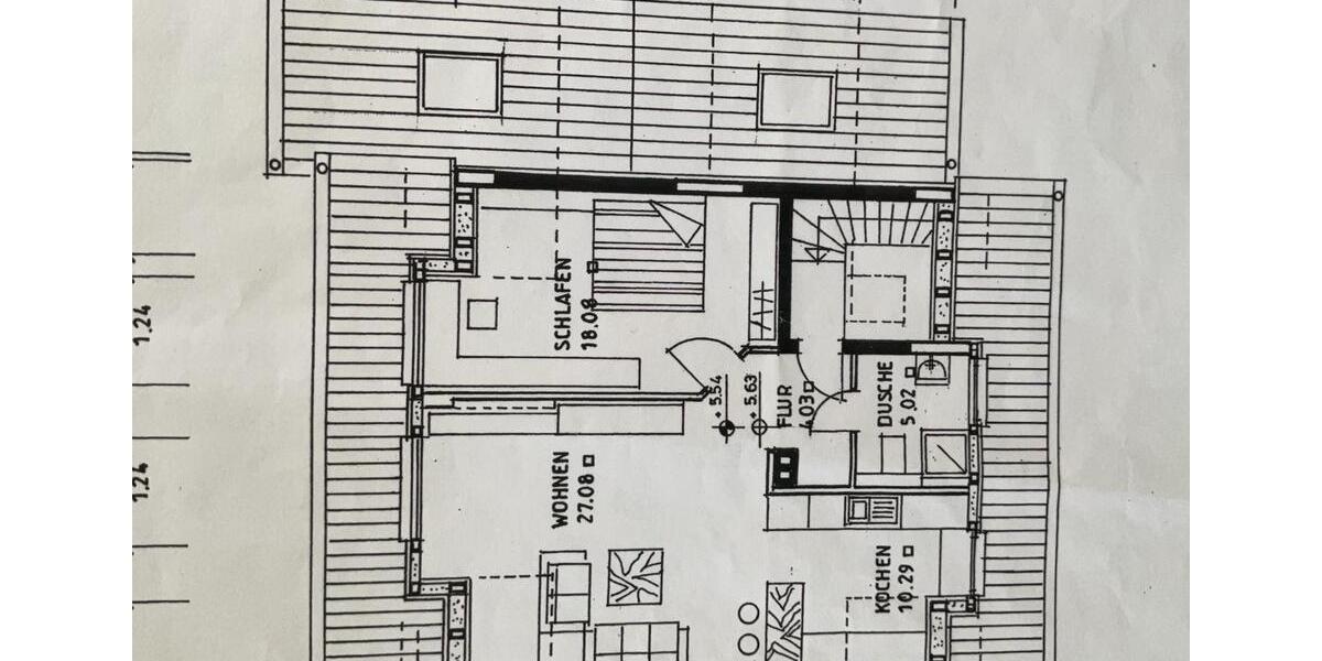Dachgeschoßwohnung Heppenheim (Bergstraße) - 2 Zimmer, 65 m&sup2;, 850&euro; | Angebot:26152117