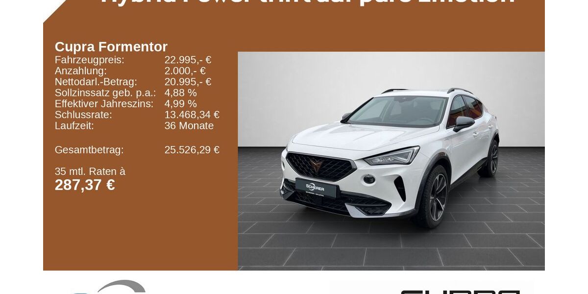Cupra Formentor 57.434 km 22.965 &euro; Heidelberg 69123