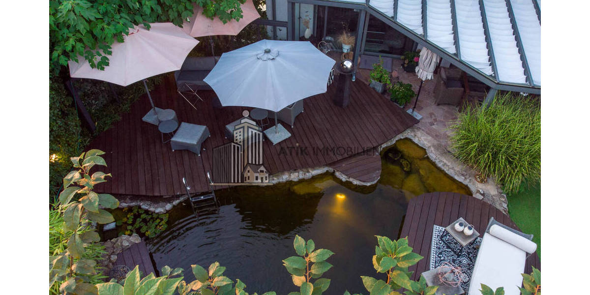 ATIK: Freistehendes Einfamilienhaus mit Schwimmteich und Gartenidylle - Ruhige Feldrandlage - Einfamilienhaus Waibstadt | Angebot:26267357