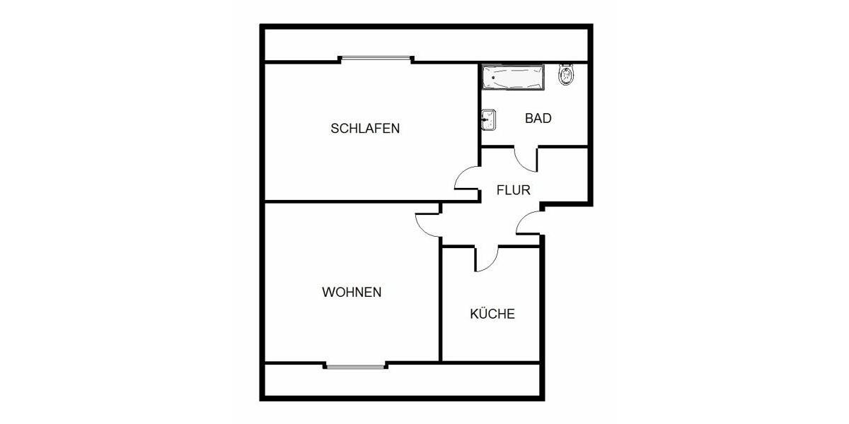 Dachgeschoßwohnung Edingen-Neckarhausen Neu-Edingen - 2 Zimmer, 45 m&sup2;, 565&euro; | Angebot:26684637