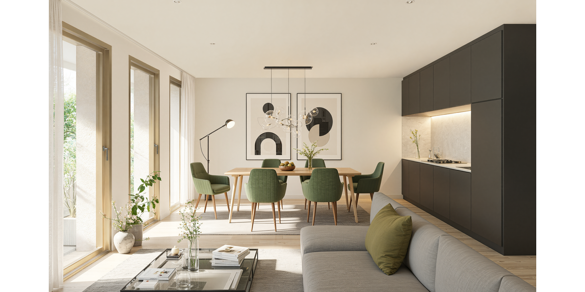 Etagenwohnung Heidelberg Bahnstadt - 3 Zimmer, 86 m&sup2;, 656.868&euro; | Angebot:26206962