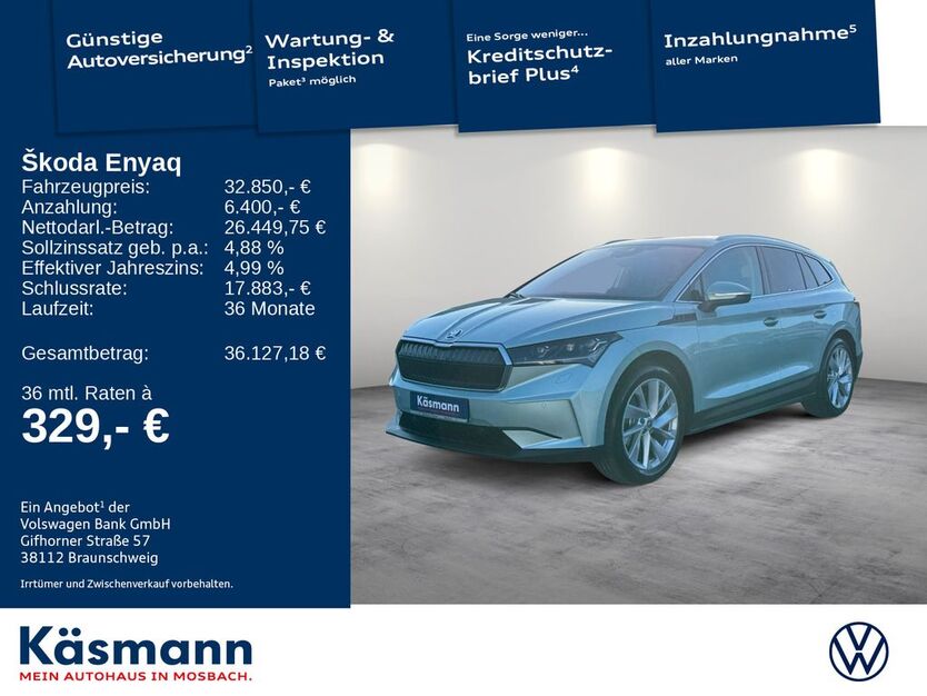 Skoda Enyaq 29.496 km 32.850 € Mosbach 74821